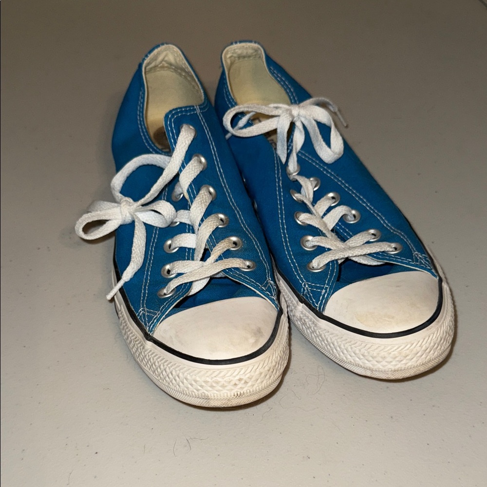 Converse Blue Sneakers with White Accents